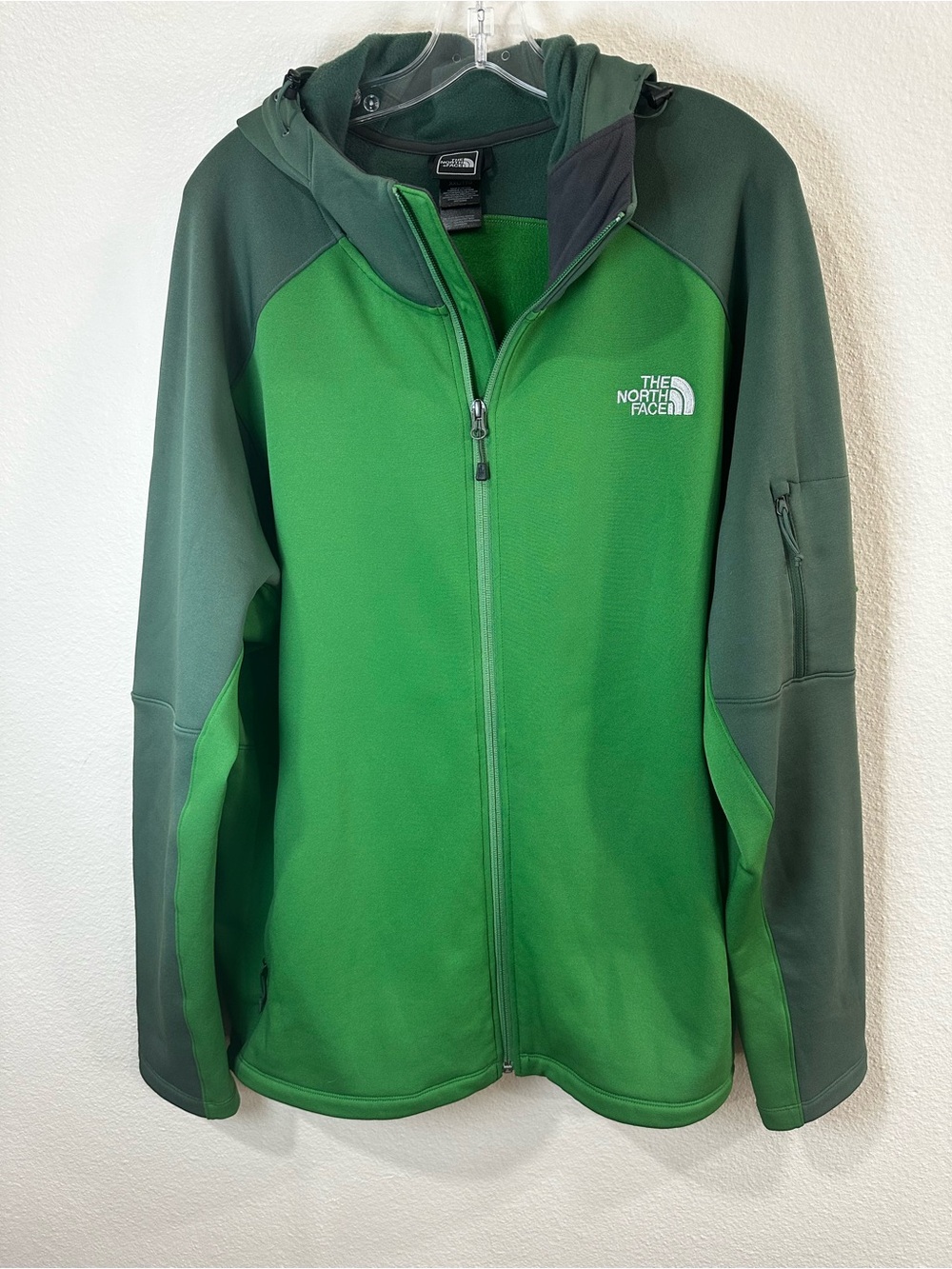 The North Face Green Two-Tone Hooded Jacket size XXL - Picture 1 of 5